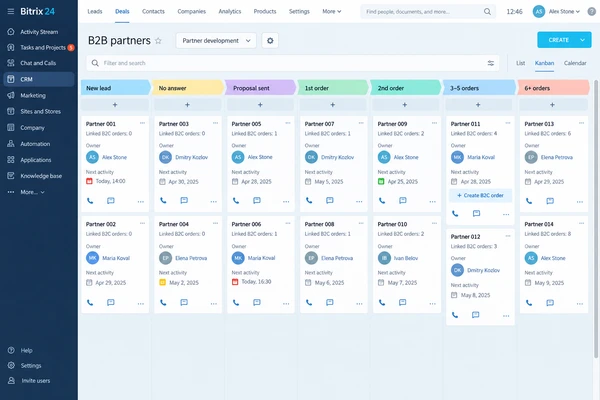 Generated B2B Partner Pipeline interface preview based on project requirements; illustrative sample data